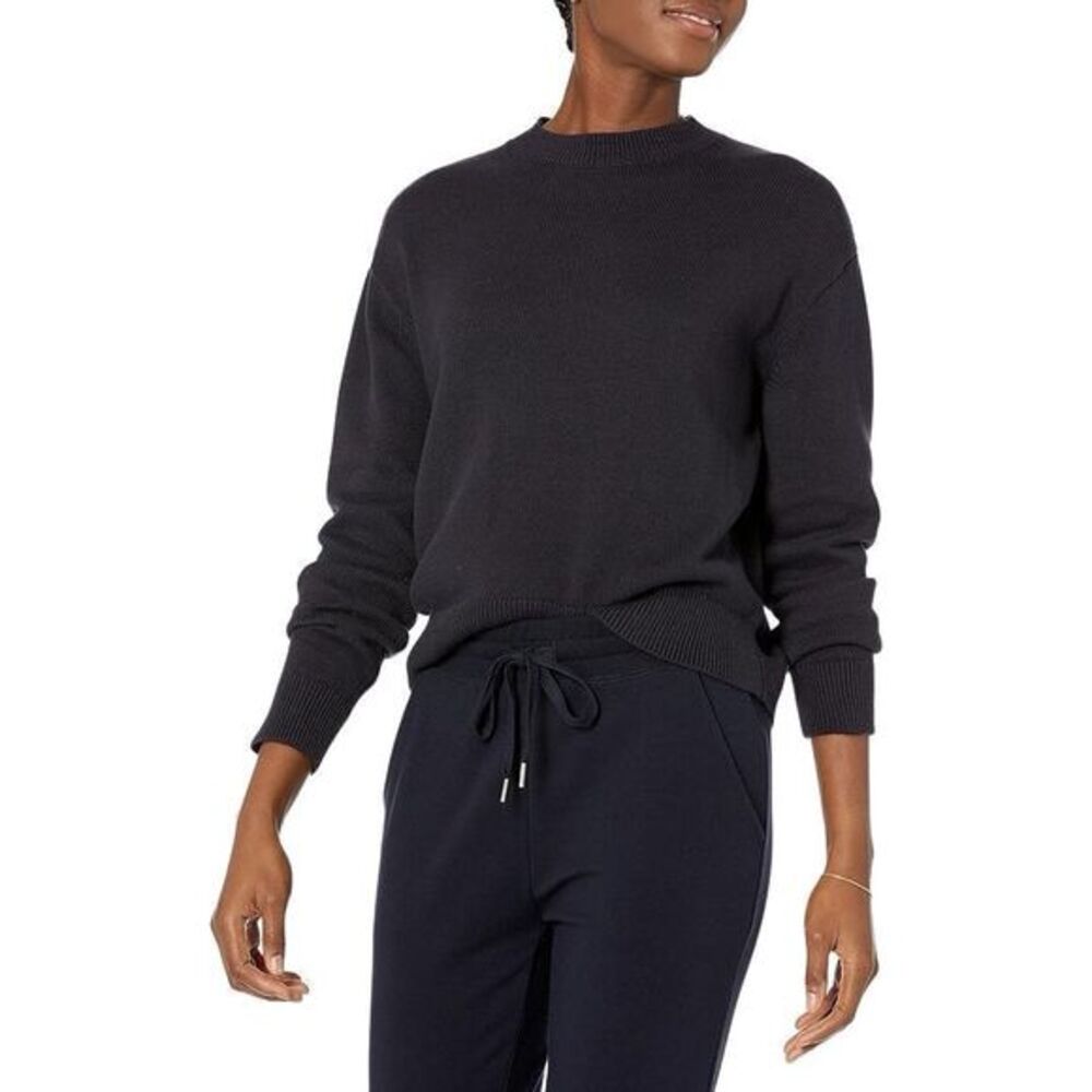 S1 Daily Ritual Women's Cotton Long-Sleeve Crewneck Sweater‎ Size XS